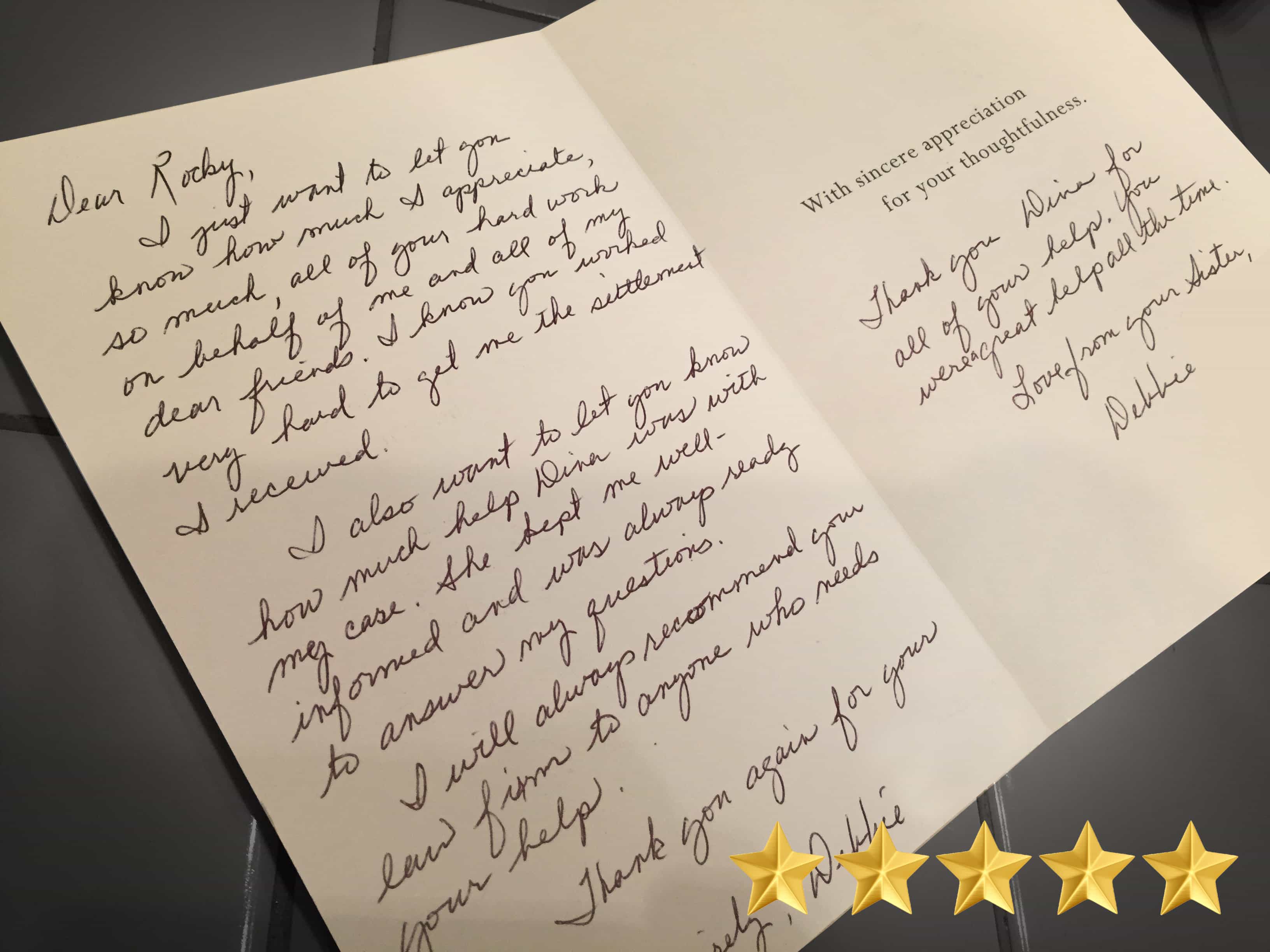 Rutherford County Personal Injury Lawyer Receives Rave Reviews