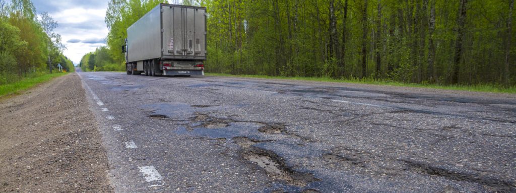 Road Defect Truck Accident - Potholes