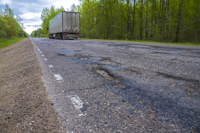 Road Defect Truck Accident - Potholes